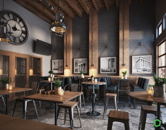 industrial-cafe Những Điều Cần Biết Khi Bắt Đầu Kinh Doanh Quán Cafe