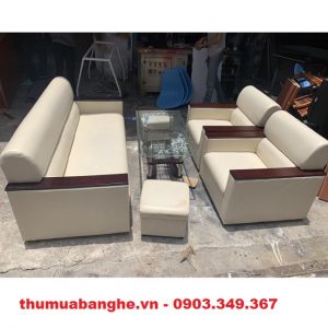 Thanh Lý Bộ Sofa Màu Kem Giá Rẻ