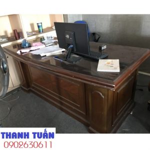 Bàn Giám Đốc Cũ Màu Nâu Đen 95% Giá Rẻ