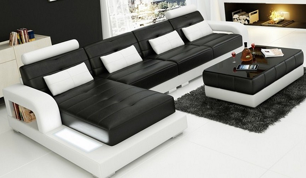 sofa-trang-den Những Mẫu Sofa Không Bao Giờ Lỗi Thời