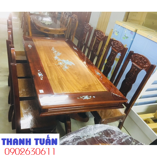 ban-an-go-tram-can-8-ghe-9600 Tổng hợp những mẫu bàn ăn được bán tại Thanh Tuấn