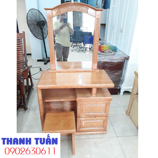 ban-phan-go-soi-g8-1 Thanh Lý Bàn Trang Điểm Gỗ Sồi 8T BP07