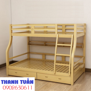 Thanh Lý Giường Tầng Gỗ Cao Su GN04