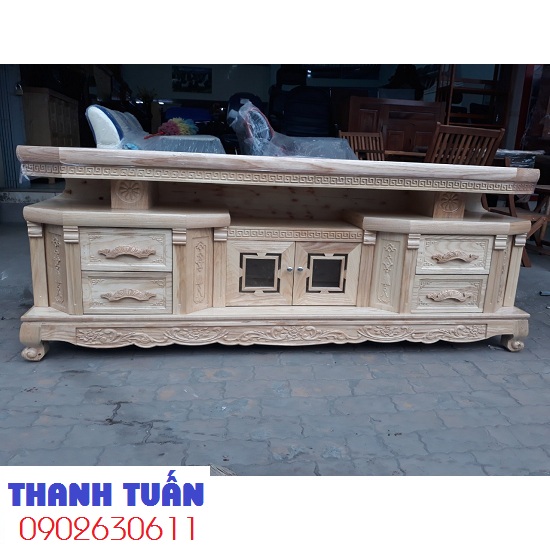 ke-tivi-go-soi Thanh Lý Kệ Tivi Gỗ Sồi 2m KT14