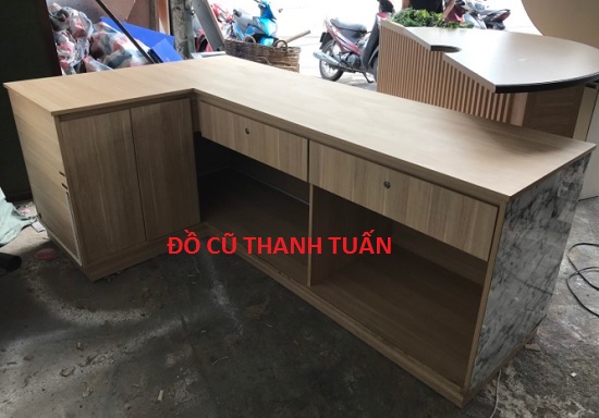 quay-cu-chu-l1 Thanh Lý Quầy Lễ Tân Chữ L Cũ 2M1x1M2 - QC16