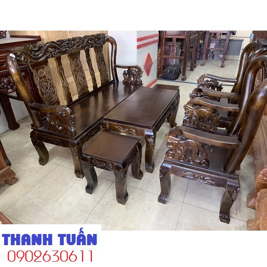 salon-go-tram-tay8-rong-68tr1-1 20 Mẫu bàn ghế thanh lý bán chạy nhất tại nội thất Đồ Cũ Thanh Tuấn