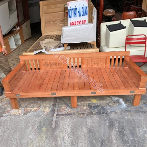 truong-ky-cu-3 Giường Gấp (Trường Kỷ) Gỗ Xoan Đào Thanh Lý