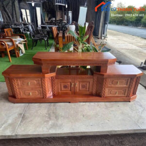Thanh Lý Kệ Tivi Gỗ Xoan Đào 2M2 Mới 99%