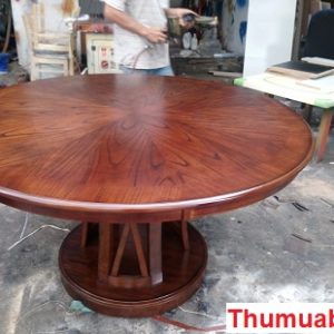 Thanh lý bàn ăn tròn đường kính 1m2 giá siêu rẻ