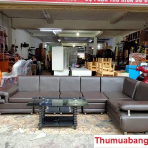 Thanh lý bộ sofa bọc da simili cũ giá rẻ