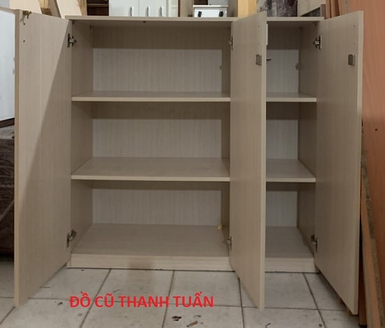 tu-go-3-canh-cu-1 Thanh Lý Tủ Gỗ 3 Cánh Cũ - Mã 482