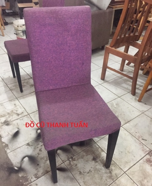 ghe-go-bo-vai-cu Ghế Chân Sắt Lót Nệm Cũ Giá Rẻ