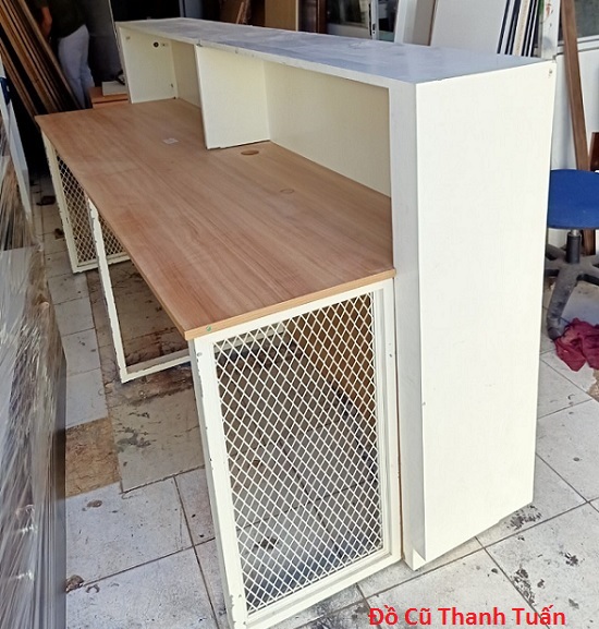 quay-go-thanh-ly Thanh Lý Quầy Gỗ Công Nghiệp Cũ Dài 2m3