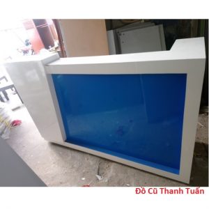 Bán Quầy Gỗ Màu Xanh Trắng Cũ - Mã 912