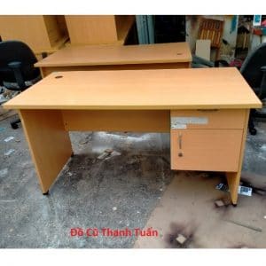 Bàn Làm Việc 1M4 Cũ Màu Kem Đẹp - Mã 318