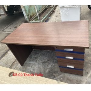 Bàn Làm Việc 1m4 Cũ 3 Hộc Kéo - Mã 31