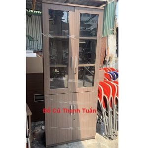 Tủ Hồ Sơ Đứng Cửa Kính Đẹp 95% - Mã 73