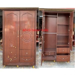 Tủ Quần Áo 2 Cửa Cũ 1M2X2M