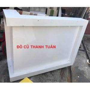 Quầy Màu Trắng Cũ 1M4 Nhiều Hộc Tủ - Mã 337