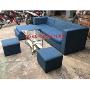 Sofa Góc Cũ Bọc Vải Còn Đẹp - Mã 471