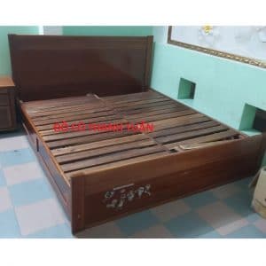 Giường Ngủ Gỗ Xoan 1M8 Cũ Giá Rẻ - Mã 981