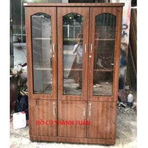 Tủ Hồ Sơ Giám Đốc Cửa Kính Cũ - Mã 762