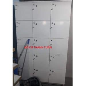 Tủ Locker 15 Ngăn Cũ Khóa Đầy Đủ - Mã 726
