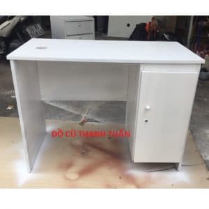Thanh Lý Bàn Làm Việc Màu Trắng 1M2 Cũ - Mã 594