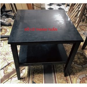 Bàn Vuông 60Cm Màu Đen Cũ - Mã 788