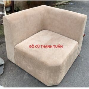 Thanh Lý Sofa Góc Bọc Vải Nhung Cũ - Mã 844