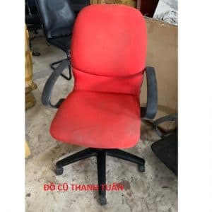 Thanh Lý Ghế Xoay Cũ Bọc Vải Đỏ - Mã 879