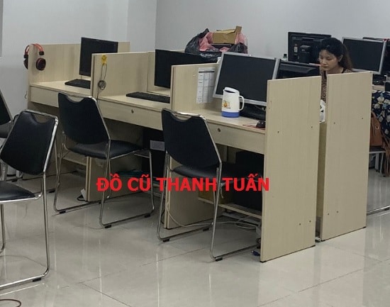 ban-lam-viec-cu-co-vach-ngan1 Lô 70 Cái Bàn Làm Việc Cũ 80x60Cm - Mã 786