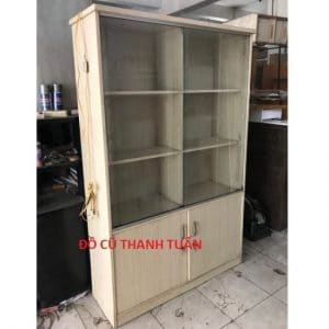 Thanh Lý Tủ Kính Hồ Sơ 1M2 X 1M87 Cũ - Mã 987