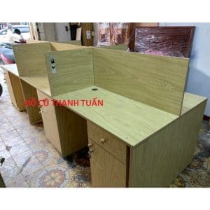 Thanh Lý Bàn Làm Việc Cụm Cũ Có Hộc - BLVC217