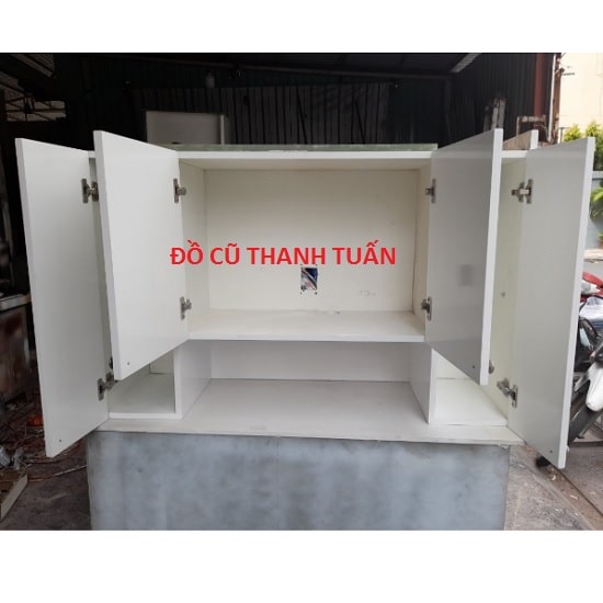tu-bep-gan-tuong-cu1 Tủ Bếp Gắn Tường 1M2x 75Cm Cũ Màu Trắng
