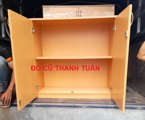 tu-ho-so-go-2-canh-cu1 Tủ Hồ Sơ 2 Cánh 1Mx1M2 Cũ Màu Kem - THSC157
