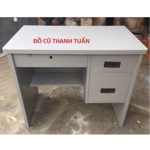 Bàn Làm Việc Sắt Sơn Tĩnh Điện 90x50 Cũ - BLVC237