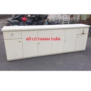 Tủ Bếp 2M3x40Cm Cũ Màu Trắng - TBC20