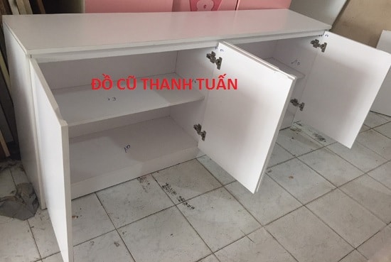 tu-bep-treo-tuong-mau-trang-cu1 Thanh Lý Tủ Bếp 1M73x76 Màu Trắng Cũ