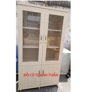Thanh Lý Tủ Hồ Sơ Cũ Cửa Kính 1mx1m8x40cm