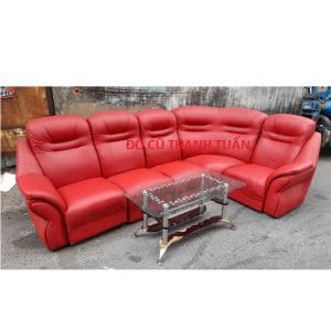 Thanh Lý Bộ Sofa Kèm Bàn Kính Cũ Giá Rẻ - BSFC72