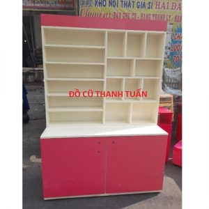 Thanh Lý Tủ Kệ Trưng Bày Mỹ Phẩm Spa Cũ 1m2x1m8 - TTBC15