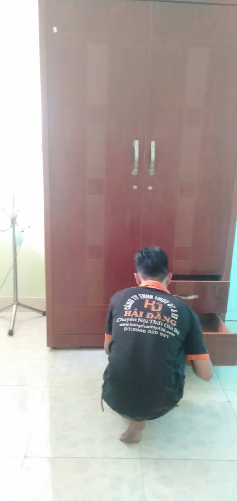 2-14 Giao tủ quần áo cũ + tồn kho cho chị Thúy