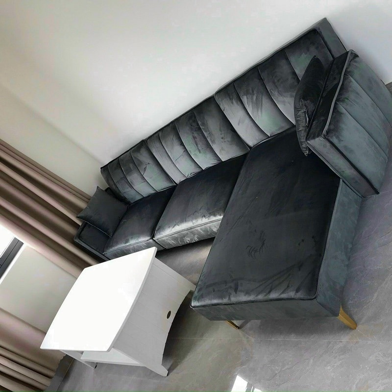 2-27 Review 2 bộ sofa chữ L hàng tồn kho phòng khách hiện đại