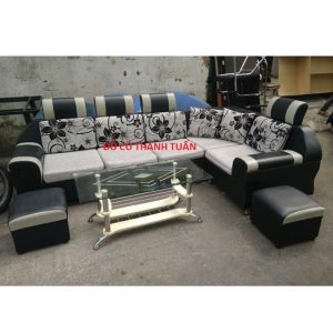 Thanh Lý Bộ Sofa Bọc Simili Cũ Cho Phòng Khách - BSFC77