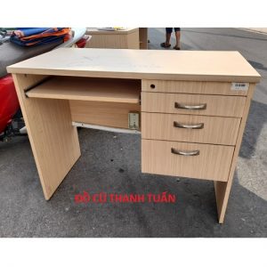 Thanh lý Bàn Làm Việc 3 Hộc Tủ Cũ Gỗ MFC Đẹp - BLVC267