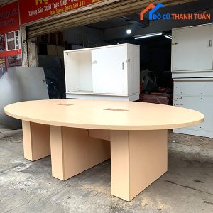 Thanh Lý Bàn Họp Hình Elip 2m7x1m6 Cũ Cao Cấp