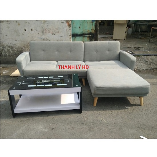 1-21 Bộ sofa bed UMA cũ kèm bàn kính H3 mới - BSFC93  