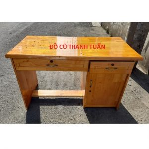 Bàn Làm Việc Cũ Gỗ 3 Hộc Tủ Cũ 60cm*1m2 - BLVC283
