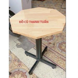 Bàn Cafe Gỗ Chân Sắt Cũ Giá Rẻ - BCFC41